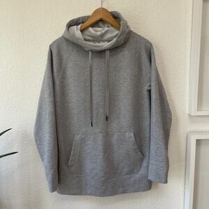 Athleta Incline Pullover Hoodie Size Extra Small Heather Gray